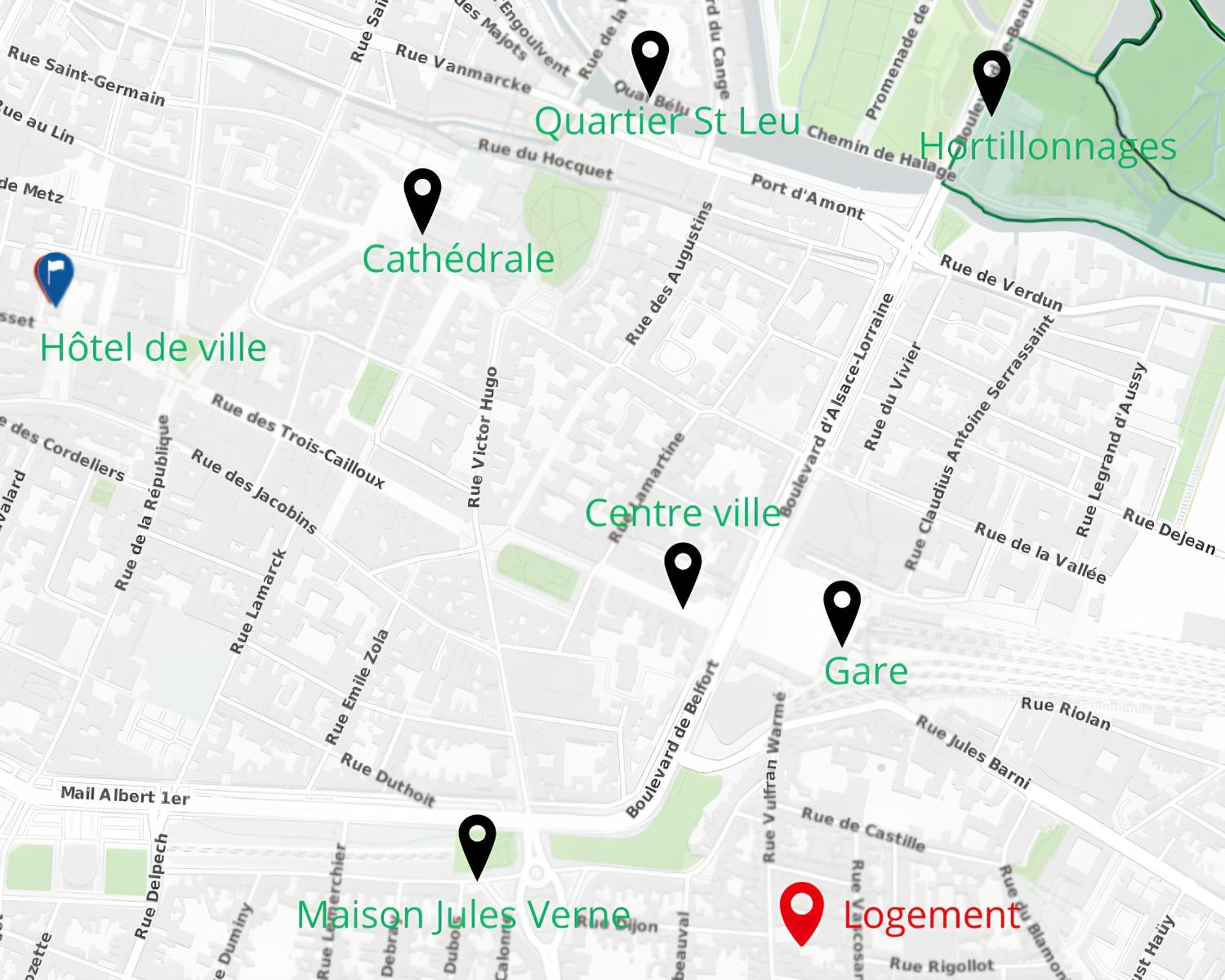 400M Gare&Centre Ville, Seche Linge, Local Velo 아미앵 외부 사진